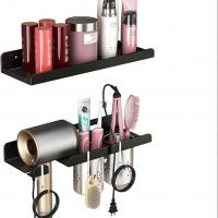 China Salon Hair Styling Accessories Organizer Rack Hair Dryer Holder Wall Mount for Bathroom Shelf on sale