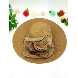 Womens Wide Brim Straw Beach Hat With 100% Raffia Straw Outdoor Protecting Available