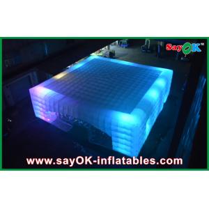 Inflatable Nightclub OEM Led Cube Giant Inflatable Air Tent For Fairs , 14 X 14m