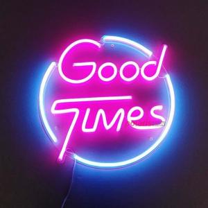 Business Advertising Board Neon Light Custom Logo Sign Good Times Drop Shipping Wedding