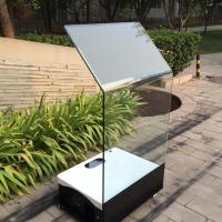 China Rear Projection Film 30 Inch Interactive Touch Kiosk Holo Transparent Glass on sale