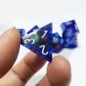 China Blue Crystal Skull Resin Boarding Dice Set Dragão e Masmorra wholesale