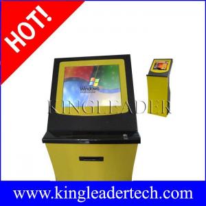Étiquetez les kiosques conception faite sur commande de kiosque d'imprimante thermique de vente et de lecteur d'empreintes digitales