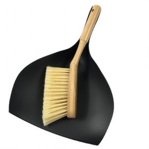 China 2 In 1 Home Bamboo Handle Cleaning Dustpan And Brush Eco Friendly supplier