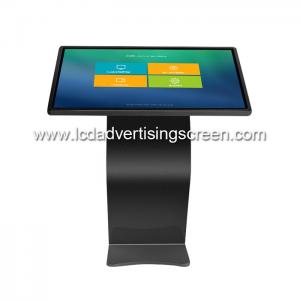 China 49 Inch Black LCD Capacitive Touch Screen All in One Display Kiosk with Win10 System supplier