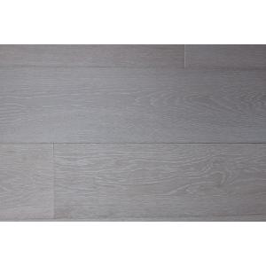 China wire brushed white grey oak wood flooring supplier