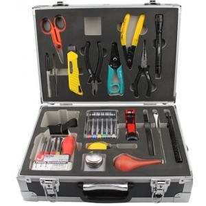 Compact Field Fusion Fiber Optic Splicing Tool Kit With 3.5M Tape Measure
