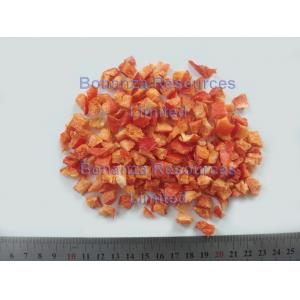 China Backpacking Food Freeze Dried Red Bell Pepper Sweet Pepper 9*9 mm supplier