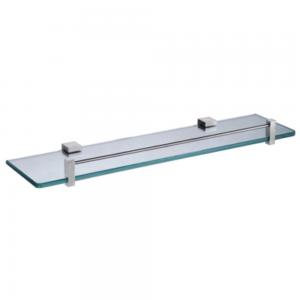 China Suppliers Stainless steel Material Bathroom Accessoires Set Satin Finish Glass Shelf
