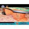 Durable Simple Modern Poker Card Table Top With Z Wood Legs / Baccarat Table