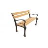 China Smooth Solid WPC Outdoor Furniture , Wood Plastic Composite Park / Garden Bench wholesale