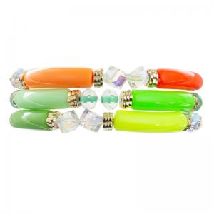 Boutique Handmade Beads Bracelet Affordable Gift Fresh Green Color For Party