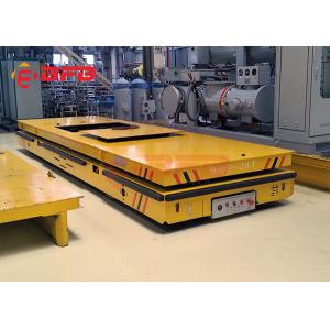 China Electric Orange Color Heavy Duty Plant Trailer For Cement Floor Q235 Material supplier