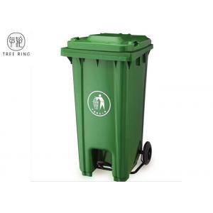 240 Liter Rectangular Wheelie Bin Containers With Foot Pedal For Garbage Removal