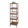 modern wood bathroom storage shelving