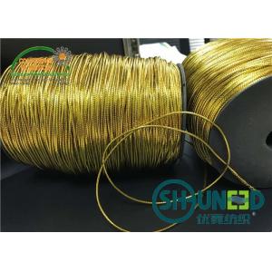China Custom Gold and Silver Garments Accessories Round Elastic Cord Thread String for Hanging supplier