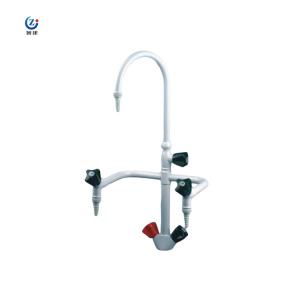 China Triple Outlet Laboratory Sink Tap Corrosion Resistant 360 Degree Rotate Lab Faucet supplier