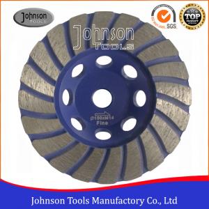 China GB OD 105mm Diamond Turbo Cup Wheel For Stone / Hard Granite / Hard Brick supplier