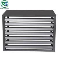 China Deco Pipe Wall Aluminium Outdoor Metal Air Conditioner Cover Vent Shutter Window Square Height on sale