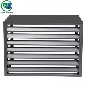 Deco Pipe Wall Aluminium Outdoor Metal Air Conditioner Cover Vent Shutter Window Square Height