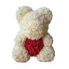 Wholesale Preserved rose bear with heart popular size 25cm teddy bear of roses