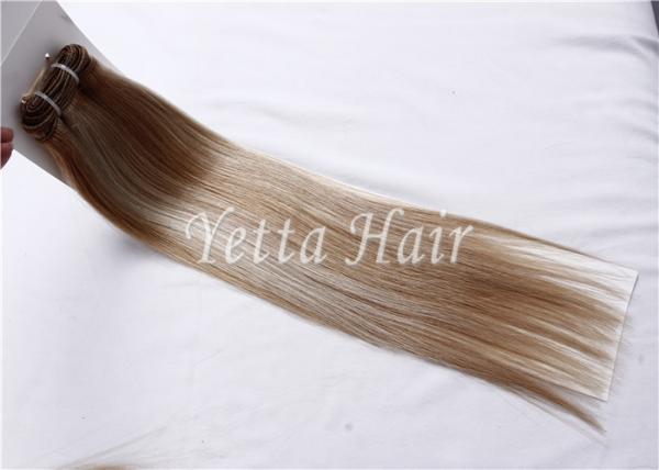 Customized Unprocessed Brazilian Virgin Human Hair Extensions Mixed Color