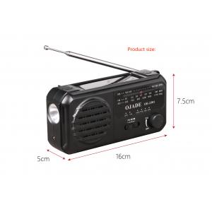 Bluetooth Rechargeable FM Radio 400g Customized LOGO Promotion With Alarm Clock