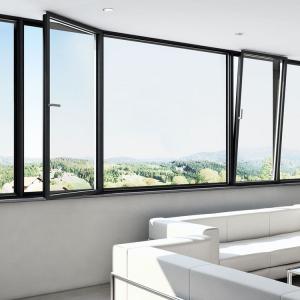China Tilt Turn Clear Double Insulated Glass Window Ventilation Open Inwards Hopper Windows supplier