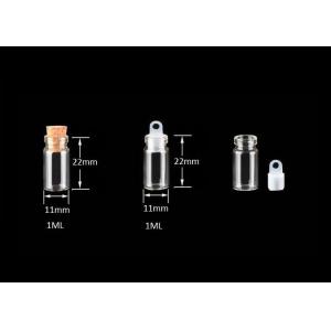 China 11mm Small Mini Glass Bottles Jars with Cork Stoppers for Art Crafts and Decorations supplier