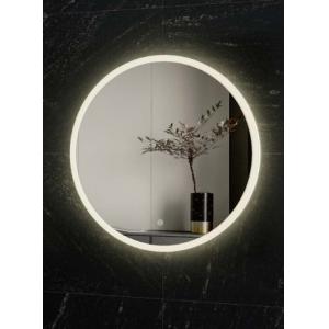 China Hidden Frame Electric Bathroom Round Backlit Mirrors 600X600mm 800X800mm 900X900mm supplier