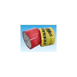 High adhesive red / yellow 3 inch packing tape for box Sealing / bundling