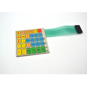 China Flat / Embossed Tactile Membrane Keypad , Push Button Membrane Switch supplier