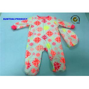 China Comfortable Texture Baby Pram Suit Fluorescence AOP Baby Long Sleeve Coverall supplier