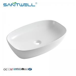 AB8483A Rectangular Shape Bathroom Sink Ceramic Wash Basin for bathroom above counter top