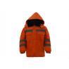 Eco Friendly Hi Vis Workwear Hoodies , Winter Safety Jackets Reflective No