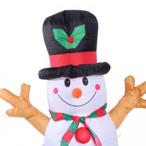 China 190t Fabric Inflatable Snowman for Holiday Decoration supplier