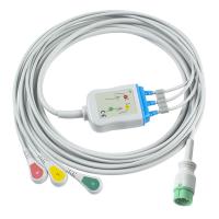 China Zoll one-piece ECG Cable and leadwires 6Pin ECG cable 3channel EKG Cable on sale