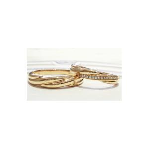 A Braided Texture OEM Men17.5 Rose Gold Promise Ring