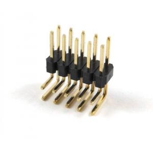 Right Angle 90° Dual Row Male Pin Header Connector 2.54mm 3A Current Rating
