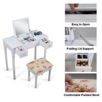 China 75m Height Multifunctional Modern Wooden Dressing Table NC Painting on sale