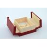 90x90x45mm Luxury Red Jewellery Box For Small Necklace Door Open System