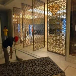 Decorative metal work for Hotel Screen Partition Restaurant Screen Partition Wall panel