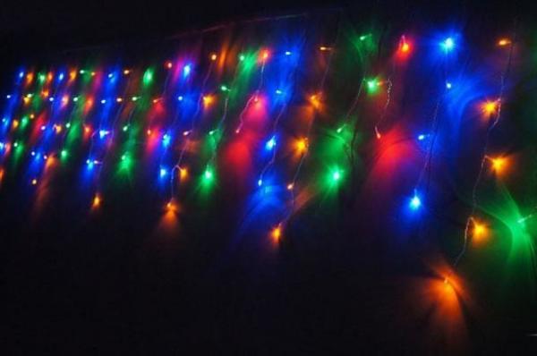 Icicle color changing led christmas lights