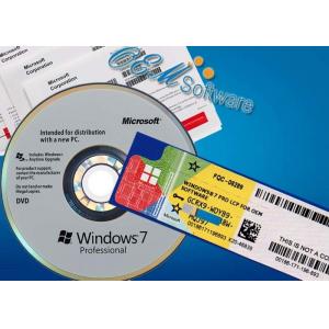 China Software Windows 7 Professional Box Win7 Pro Oem License Activation Key supplier