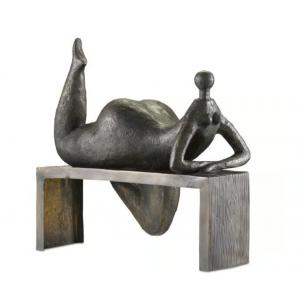 Bronze Odalisque Sculpture With Safe Environmental Protection Material