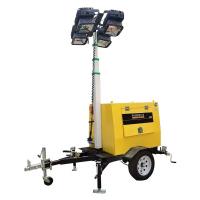 China 7M 9M Trailer Type Tower Durable Lighting Tool LED Mobile Diesel Generator Lifting Lighting Tower on sale