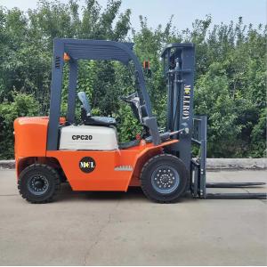 China Warehouse Forklift 4 Wheel Drive , FD20 Small Diesel Forklift 19km / Hour supplier