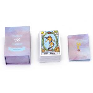 Reusable 400gsm Custom Tarot Cards Multiscene With Gold Foil Magnetic Box