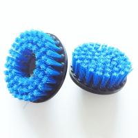 China Bathroom Floor Carpet Rotating Electric Drill Cleaning Brush 2inch Blue Bristle on sale