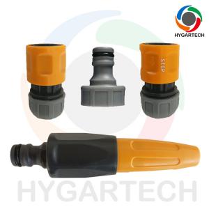 Plastic Hose Coupling Connector W/ Nozzle & Tap Adaptor Set